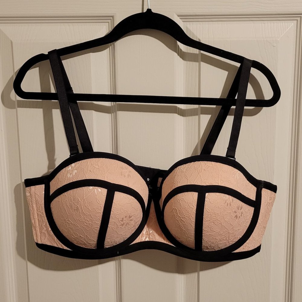 Torrid Pink & Black Multi-Way Bra